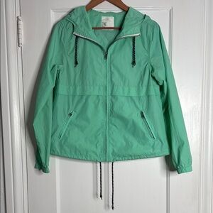 Zine Clothing Women's Mint Green Hooded Jacket Size Medium